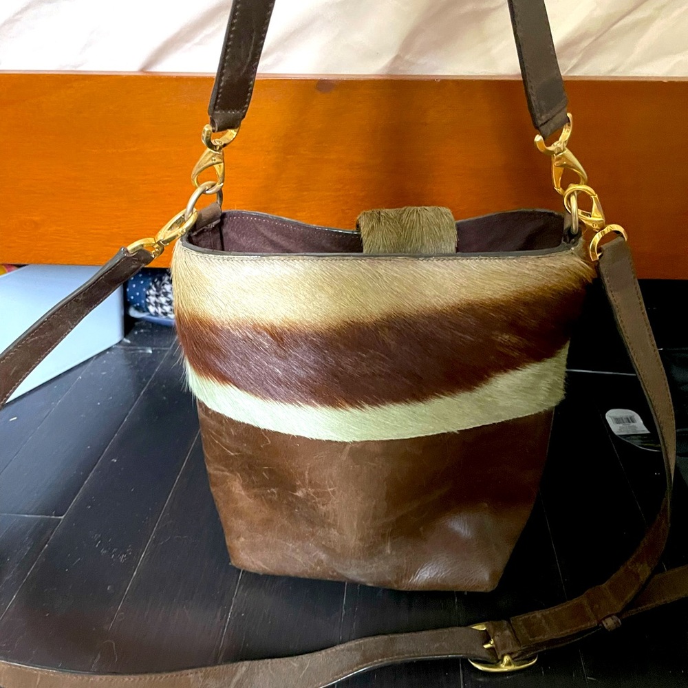 Brother Vellies brown leather purse